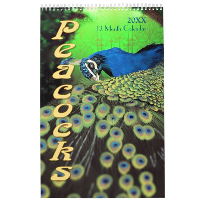Belo Calendário de Peacocks 2021 (Capa)