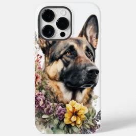 BELO CÃO DE GERMAN SHEPHERD DE ÁGUA