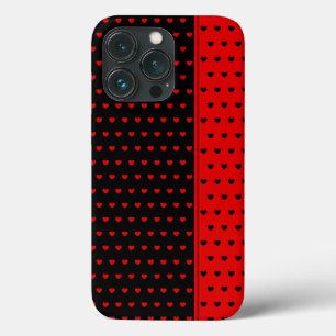 Belo capas de iphone De Padrões De Corações Neg
