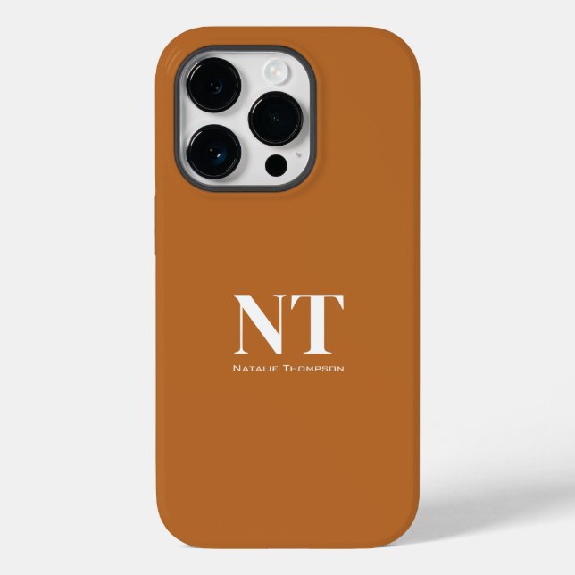 Belo caramelo brilhante com texto branco moderno (Verso)