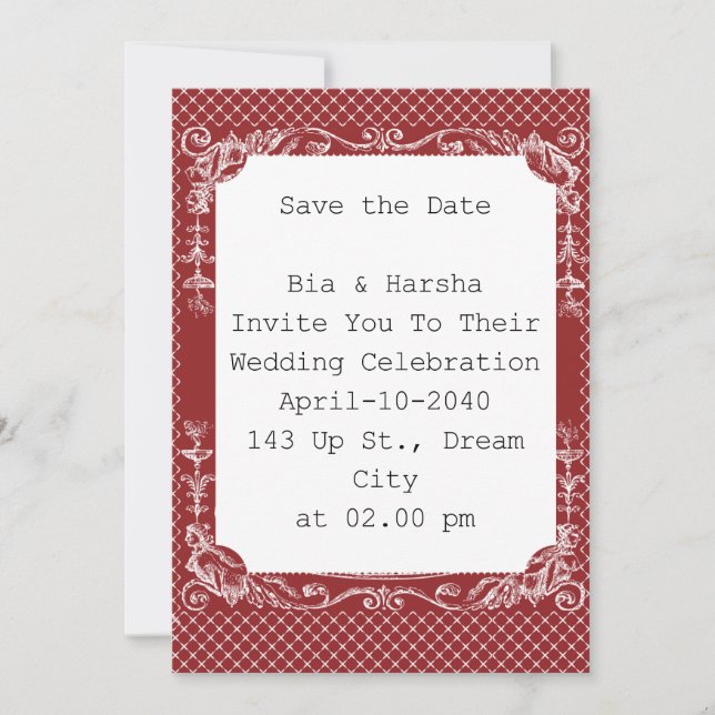 Belo Cartão Borgonha (Frente)