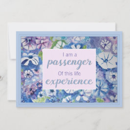 Belo Cartão de Afirmação de Prática Espiritual