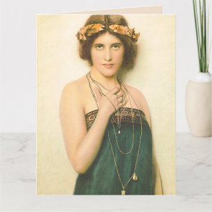 BELO CARTÃO DE ANIVERSÁRIO BOHEMIAN VINTAGE LADY