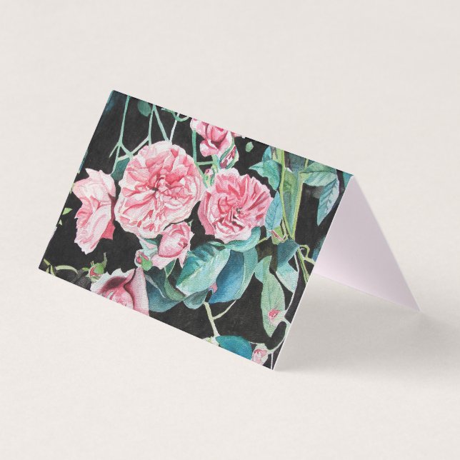 Belo cartão de Cartões de aniversários Rosa de Ros (Frente)