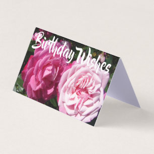 Belo Cartão de Cartões de aniversários Rosa Rosa R