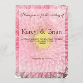 Belo Cartão de Casamento Floral