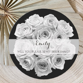 Belo Cartão de Convite para Bridesmaid Rose Bouque