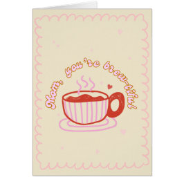 Belo cartão de dia da mãe