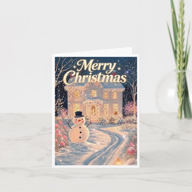Belo cartão de Natal (Frente)