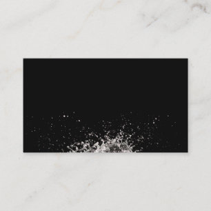 Belo cartão de visita de água salgada