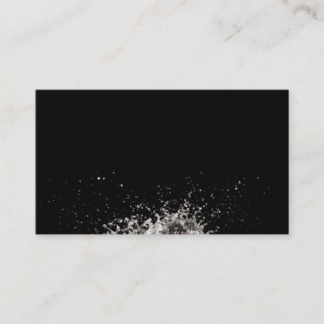 Belo cartão de visita de água salgada (Frente)