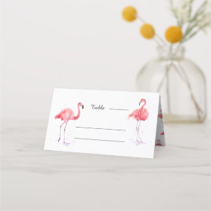 Belo Cartão Flamingo Watercolor