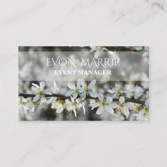 Belo Cartão floral de Negócios (Frente)