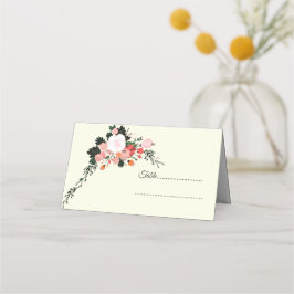 Belo cartão floral floral dobrado