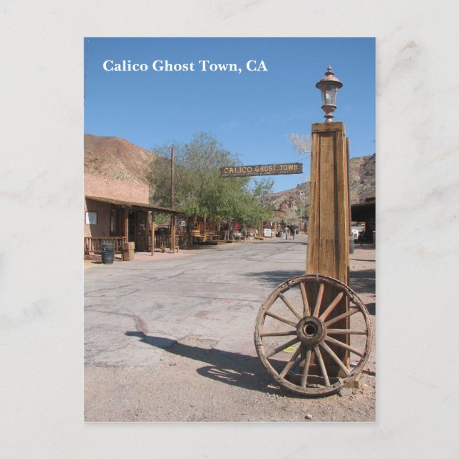 Belo cartão postal da cidade do Calico Ghost! (Frente)