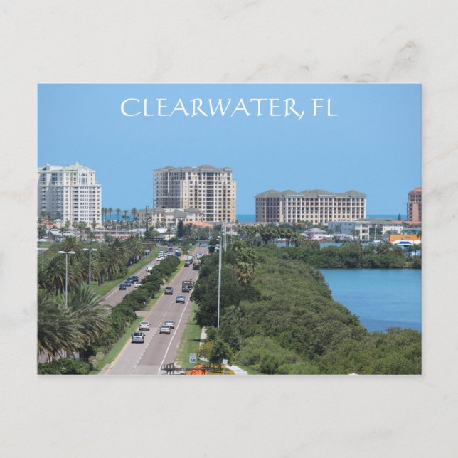 Belo cartão postal de Clearwater, Flórida (Frente)