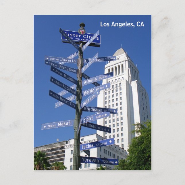 Belo cartão postal do Centro de Los Angeles! (Frente)