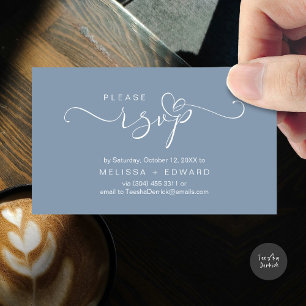 Belo cartão RSVP de Convites de casamento Romântic