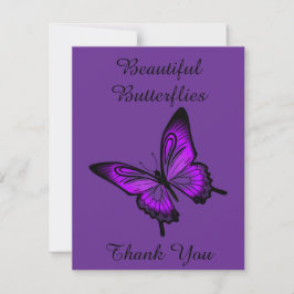 Belo Cartões de agradecimentos de Borboletas