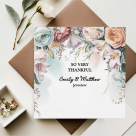 Belo Cartões de agradecimentos de Buquê Floral