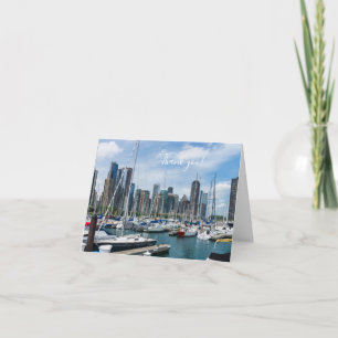 Belo Cartões de agradecimentos de Chicago Harbor