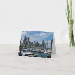 Belo Cartões de agradecimentos de Chicago Harbor