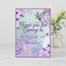 Belo Cartões de agradecimentos de Púrpura de Lama