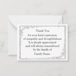 Belo Cartões de agradecimentos Floral