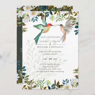 Belo casamento de Casais de HUMMINGBIRDS