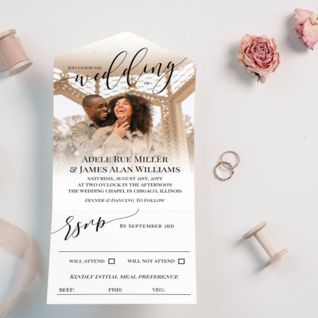 Belo Casamento de Fotografias de Script Negro (Criador carregado)