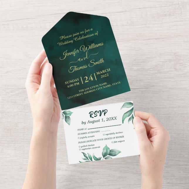 Belo casamento verde e branco (Tearaway)