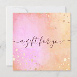 Belo Certificado de Presente de Aquarela