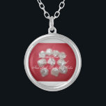 Belo Colar de Presentes de Mendra Personalizada<br><div class="desc">Belo Vermelho Com Cinza De Prata,  Cor.  Presente Personalizado De Bridesmaid.  Personalize com seu design,  SMS.  Ou compra como está.Obrigados!</div>