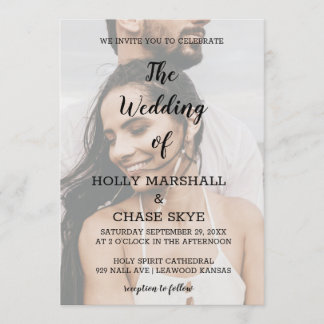 Belo Convite De Casamento