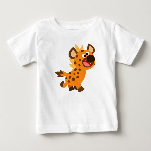 Belo desenho animado Hyena Baby T-Shirt (Frente)