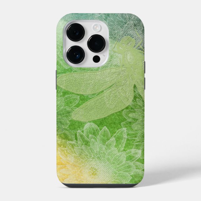 Belo Design de Flor Verde (Verso)