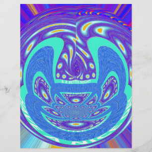 Belo design de vetor de caleidoscópio azul ciano