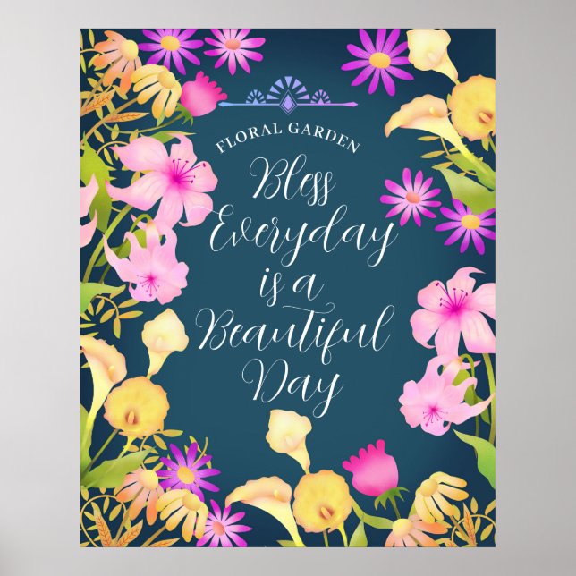 Belo dia Poster azul (Frente)