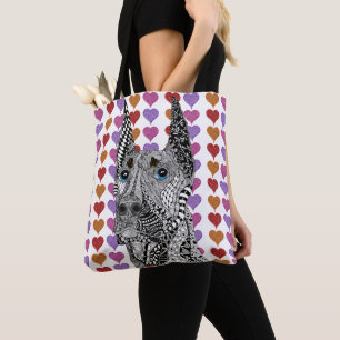 Belo Doberman Pinscher Dog Tote Bag