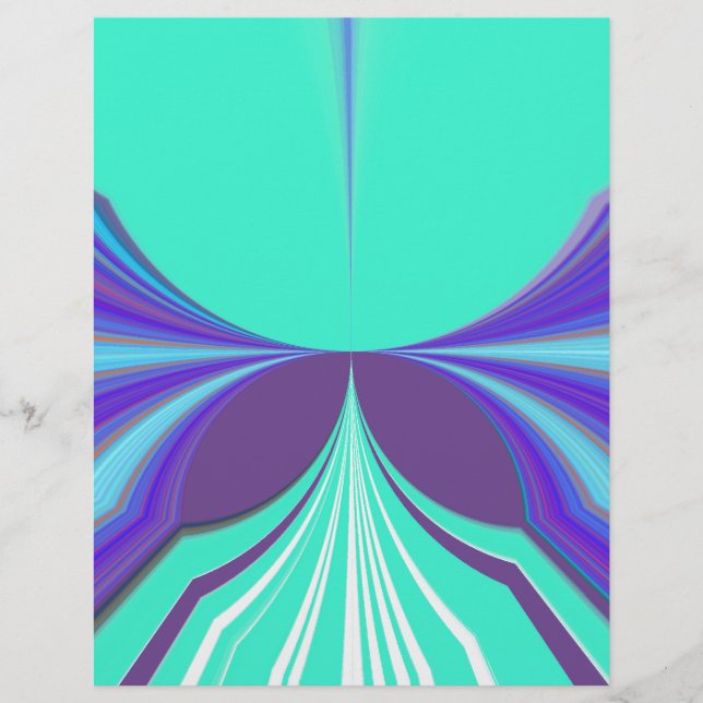 Belo e espantoso Design de padrão ciano roxo (Frente)