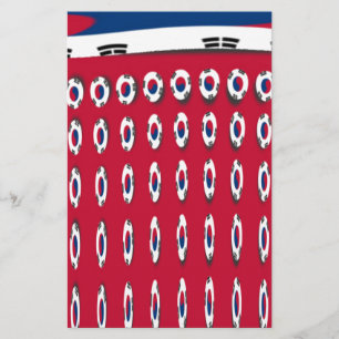 Belo e pequeno sinalizador coreano Design A Red Ba