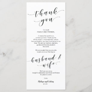 Belo Elegante Obrigado por colocar o cartão de con