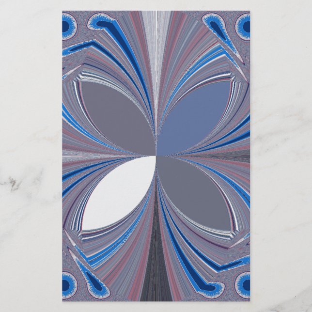 Belo espantoso Borboleta de cores azuis moles Arte (Frente)