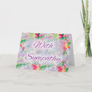 Belo Floral D1 Com Cartão De Saudação De Simpatia