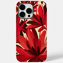 Belo Fundo Floral Vermelho