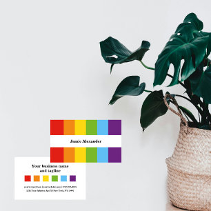 Belo Gay Rainbow Cartão de visita LGBT Mínimo