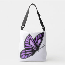 Belo Lavanda Borboleta Cruzada Corpo Tote Bag