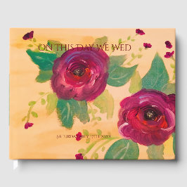 Belo Livro de Convidados de Casamento