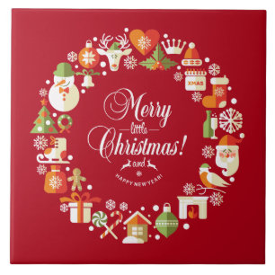 Belo Natal Feliz   Azulejos cerâmicos