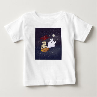 Belo Navio Fantasma de Halloween para Bebê Camisa